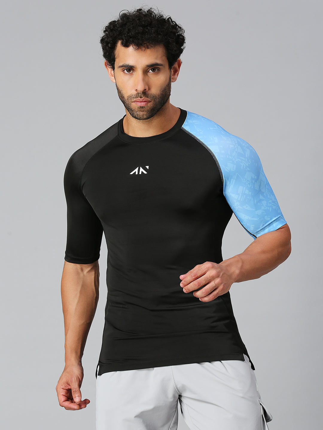 compression t shirts Black