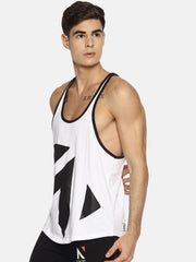 ALLOVER WHITE STRINGER Singlets - AestheticNation