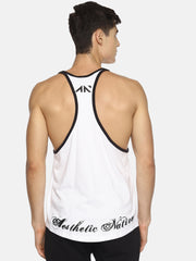 ALLOVER WHITE STRINGER Singlets - AestheticNation