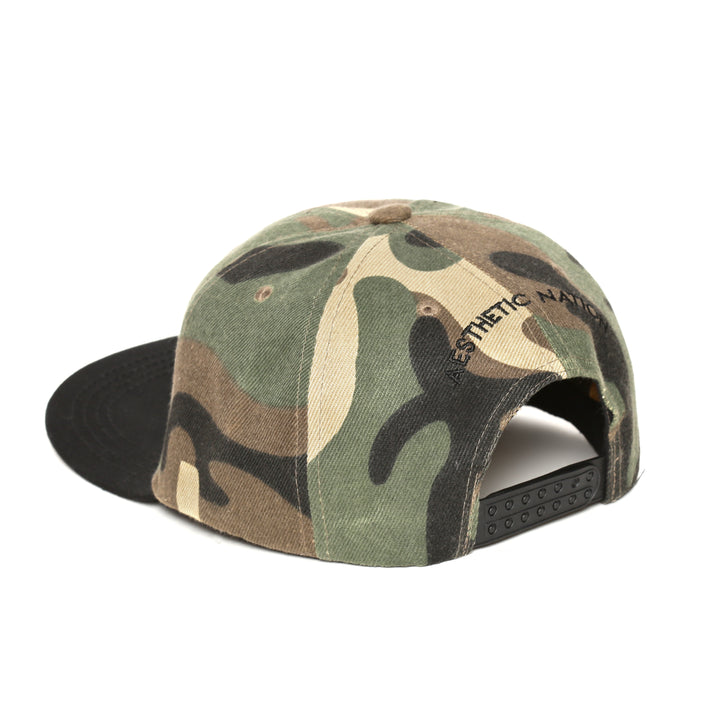 SNAPBACK CAP - ARMY BLACK Cap - AestheticNation