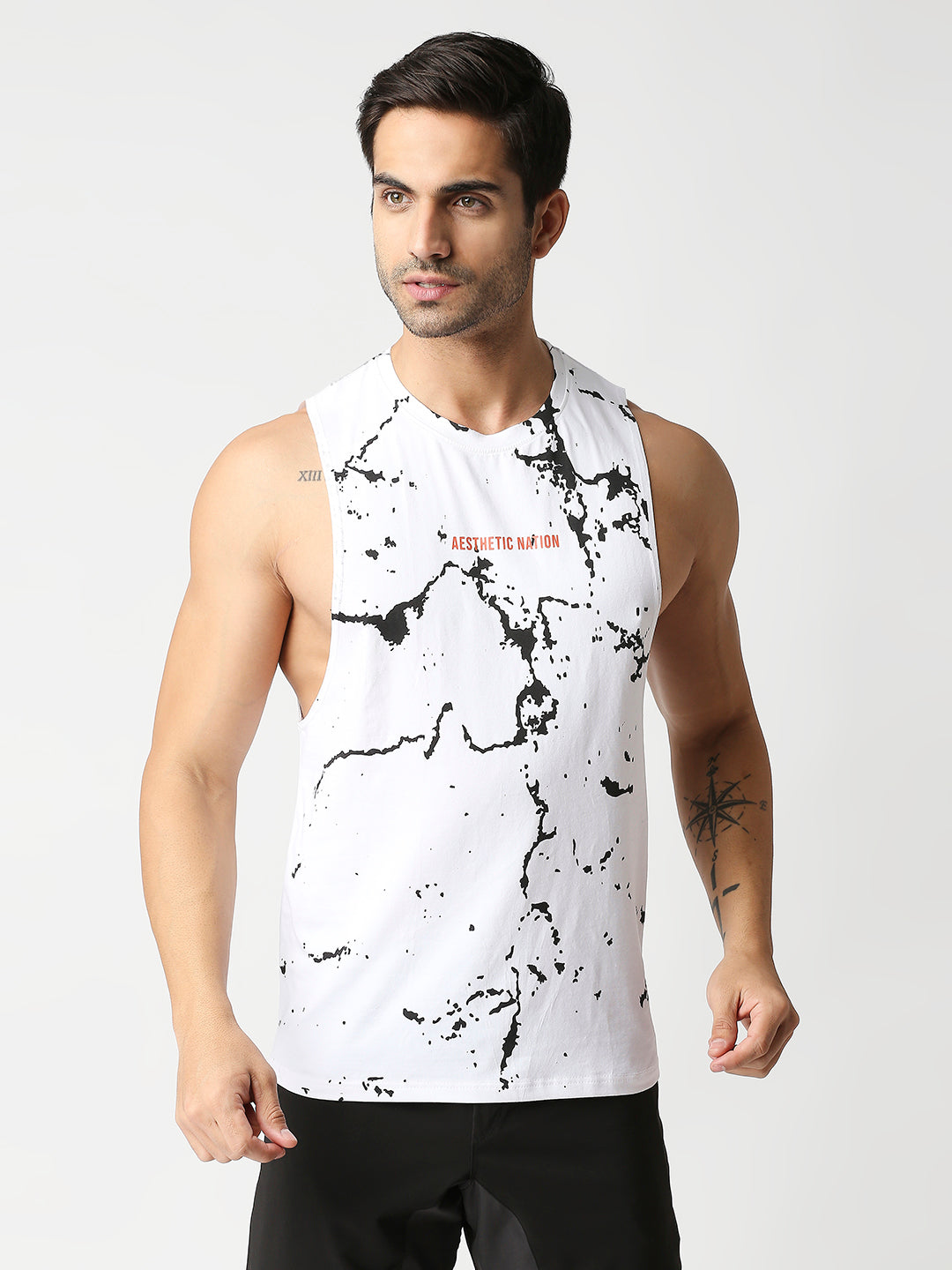 Drop Arm Gym Tanktop Vest For Men